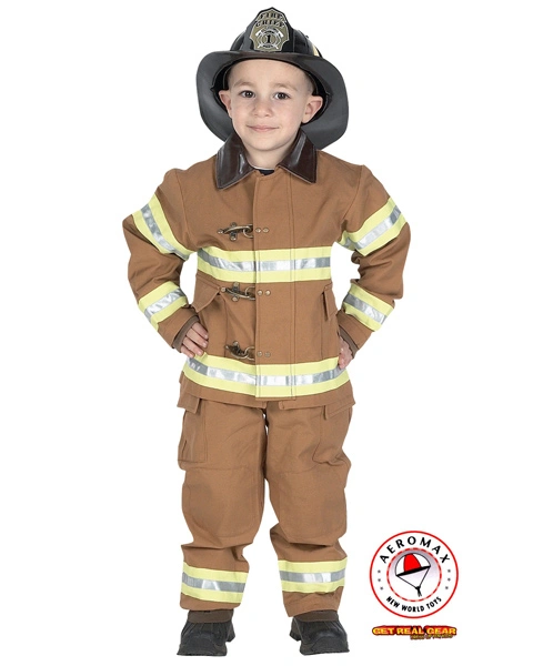 Junior Firefighter Tan Costume For Boy 3 Junior Firefighter Tan Costume For Boy
