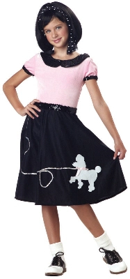 50's Hop With Poodle Skirt Child Costume