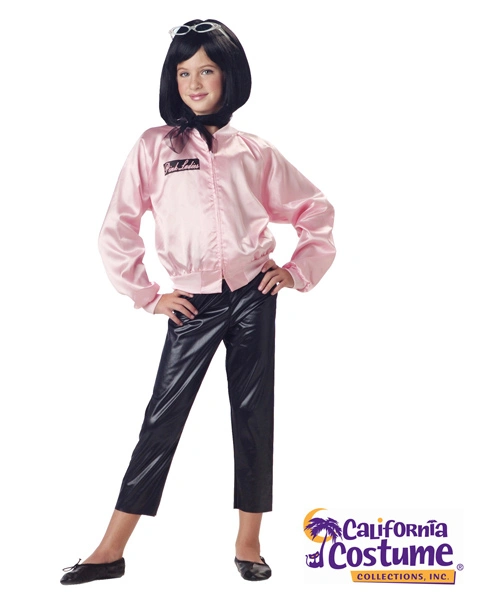 Pink Ladies Satin Jacket Costume For Girl 3 Pink Ladies Satin Jacket Costume For Girl