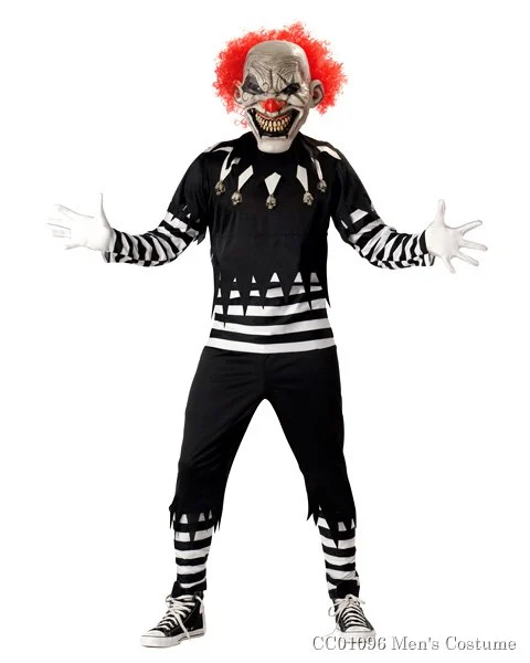Psycho Clown Mens Costume 3 Psycho Clown Mens Costume