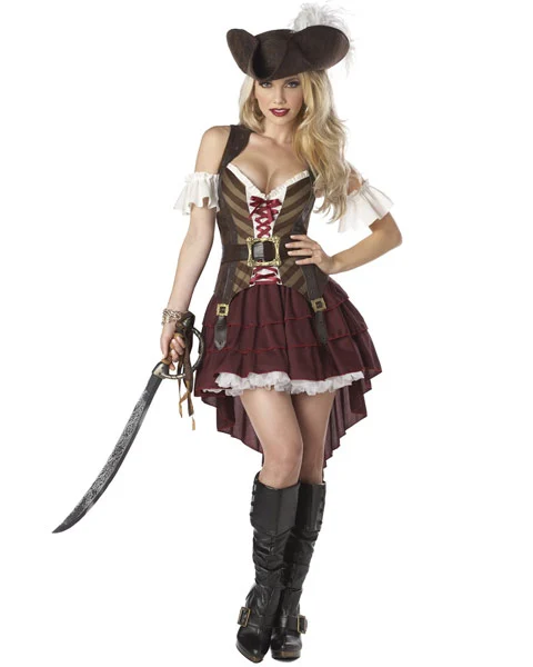 Sexy Plus Size Pirate Swashbuckler Womens Costume 3 Sexy Plus Size Pirate Swashbuckler Womens Costume