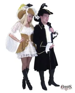 Adult Suede And Lace Pirate Costume