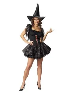 Glitter Witch Costume For Women