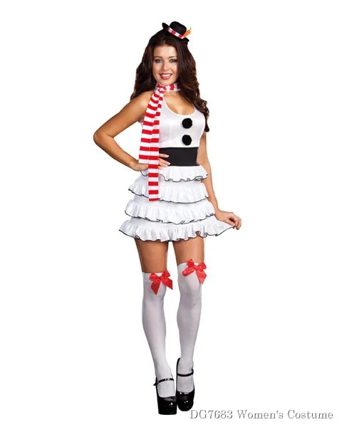 Womens Let It Snow Adult Sexy Costume 3 Womens Let It Snow Adult Sexy Costume