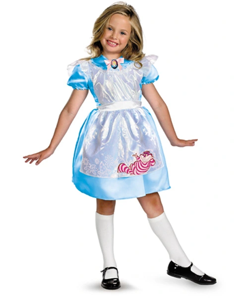 Classic Disney Alice In Wonderland Girls Costume 3 Classic Disney Alice In Wonderland Girls Costume