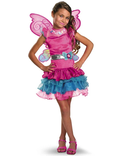 Deluxe Barbie Fairy Secret Girls Costume 3 Deluxe Barbie Fairy Secret Girls Costume