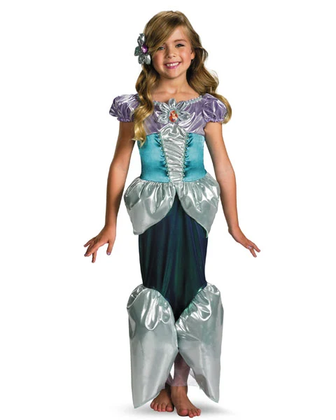 Deluxe Shimmer Disney Ariel Girls Costume 3 Deluxe Shimmer Disney Ariel Girls Costume