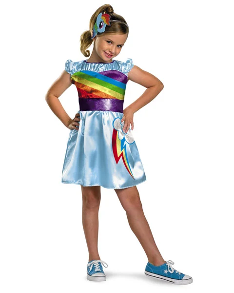 My Little Pony Rainbow Dash TV Classic Girls Costume 3 My Little Pony Rainbow Dash TV Classic Girls Costume