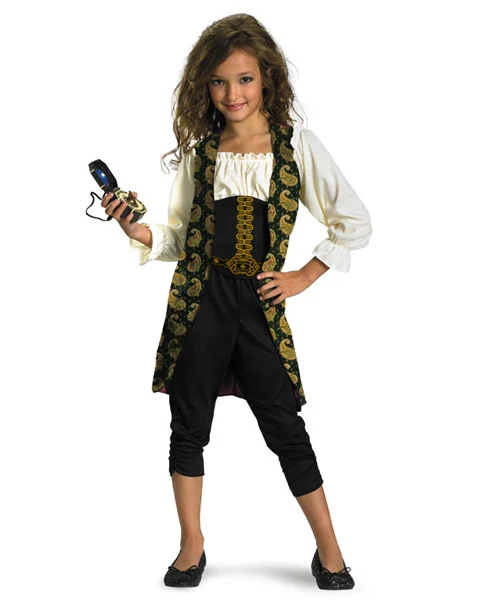 Classic Pirates Of The Caribbean Angelica Girls Costume 3 Classic Pirates Of The Caribbean Angelica Girls Costume