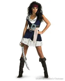 Sassy Pirates Of The Caribbean Jack Sparrow Womens Costume