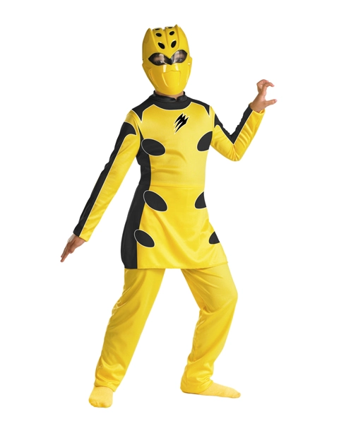 Jungle Fury Yellow Power Ranger Quality Costume For Child 3 Jungle Fury Yellow Power Ranger Quality Costume For Child