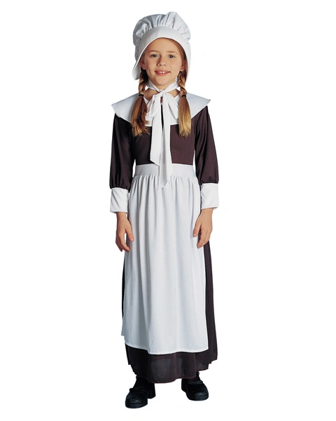 Pilgrim Girl Costume For Child 3 Pilgrim Girl Costume For Child