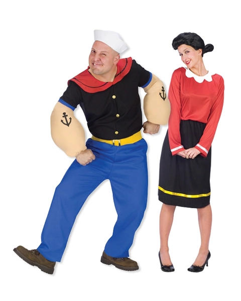 Olive Oyl Adult Couples Costume 3 Olive Oyl Adult Couples Costume