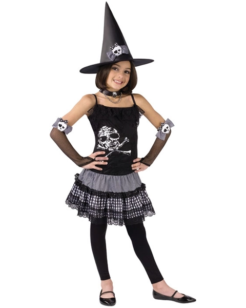 Girls Funky Punk Witch Costume 3 Girls Funky Punk Witch Costume