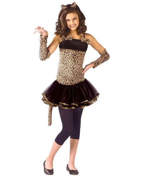 Wild Cat Child Girls Costume 3 Wild Cat Child Girls Costume