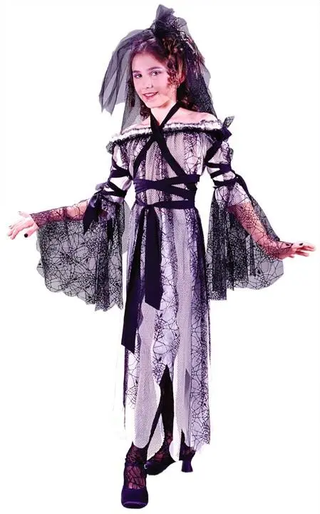 Black Widow Bride Child Costume 3 Black Widow Bride Child Costume