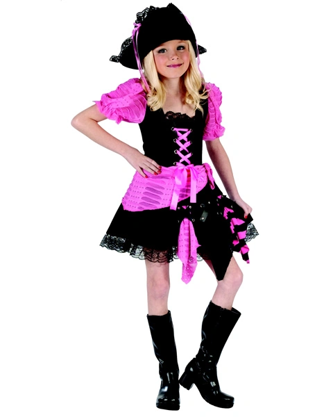 Chlid Pink Punk Pirate Costume 3 Chlid Pink Punk Pirate Costume