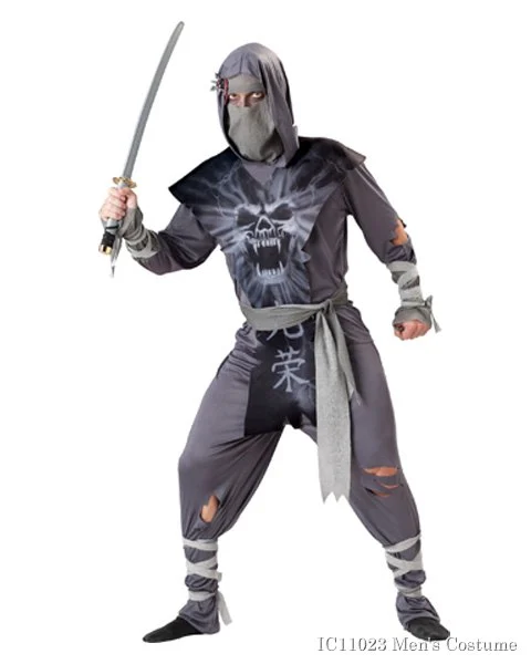 Zombie Ninja Mens Costume 3 Zombie Ninja Mens Costume