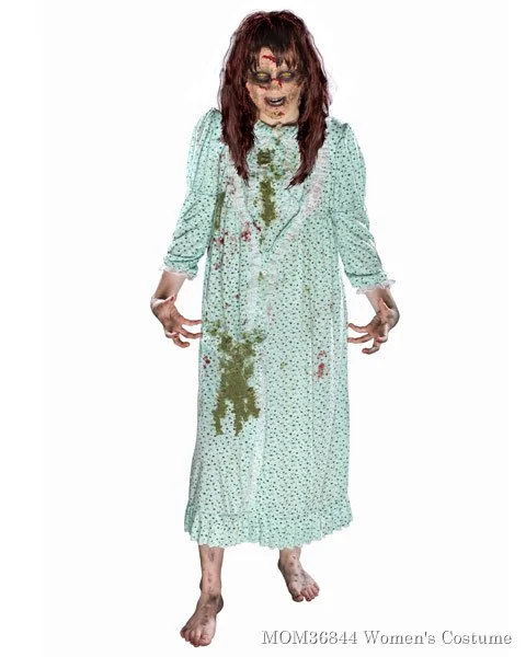 Exorcist Regan Womens Costume W/ Wig 3 Exorcist Regan Womens Costume W/ Wig