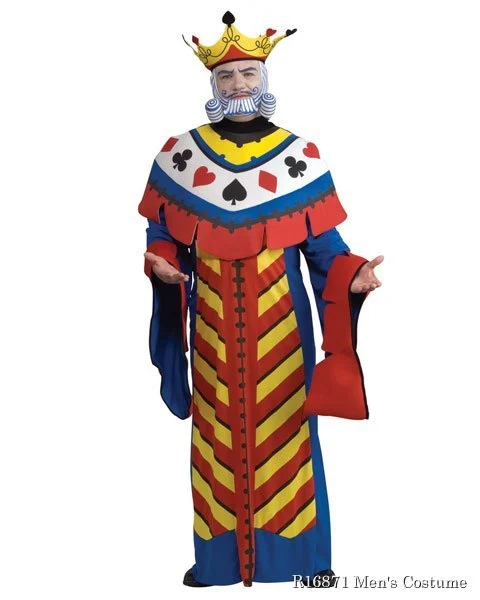 Deluxe Playing Card King Mens Costume 3 Deluxe Playing Card King Mens Costume