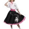 Black 50s Poodle Skirt Womens Costume -Mens Costumes Sales Store R56285