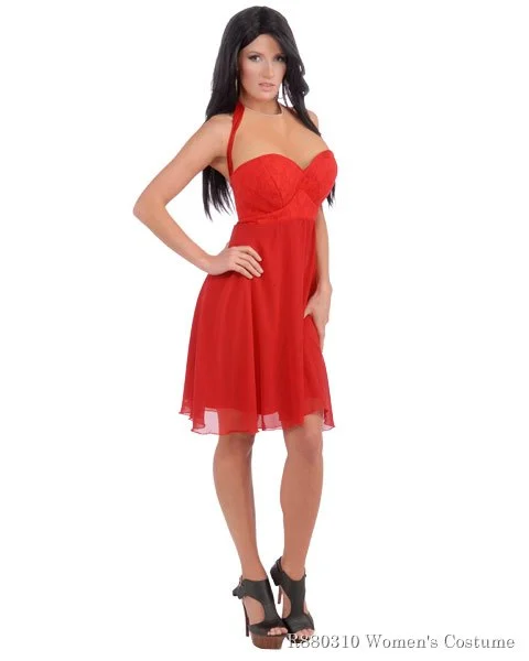 Womens Jersey Shore JWoww Red Dress Costume 3 Womens Jersey Shore JWoww Red Dress Costume