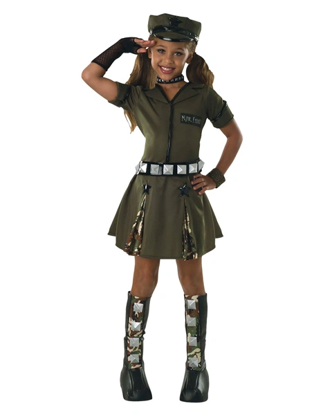 Kids Major Flirt Costume 3 Kids Major Flirt Costume