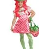 Strawberry Shortcake Costume For Girls 1 Strawberry Shortcake Costume For Girls -Mens Costumes Sales Store R883489