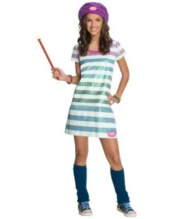 Childs Wizards Of Waverly Place Alex Striped WitchCostume