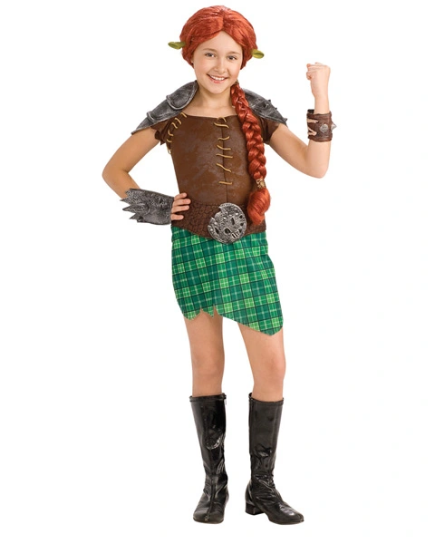 Deluxe Shrek Fiona Warrior Girls Costume 3 Deluxe Shrek Fiona Warrior Girls Costume