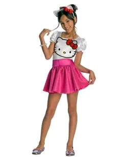 Hello Kitty Tutu Dress Costume For Girls