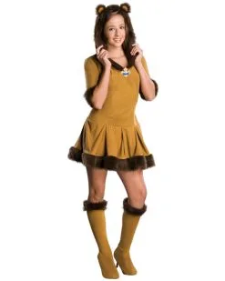 Wizard Of Oz Tween Girl Cowardly Lion Costume