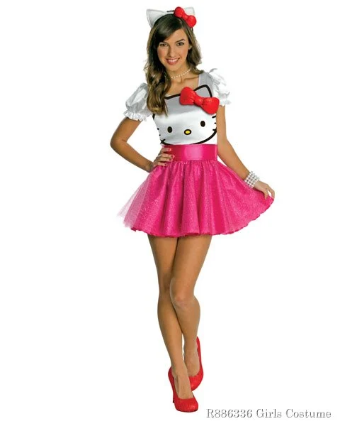 Teen Hello Kitty Tutu Dress Costume 3 Teen Hello Kitty Tutu Dress Costume