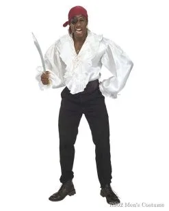 Adult Pirate Shirt In Satin