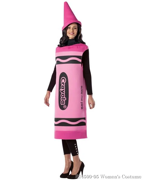 Crayola Tickle Me Pink Womens Costume 3 Crayola Tickle Me Pink Womens Costume