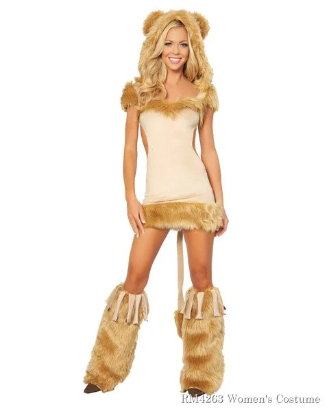 Sexy Courageous Lion Women's Costume 3 Sexy Courageous Lion Women's Costume