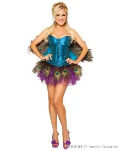 Deluxe Sexy Bridget By Roma Peachick Women's Peacock Costume