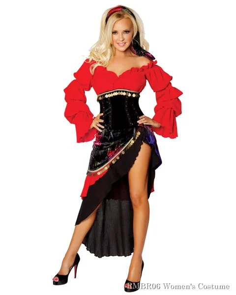 Deluxe Sexy Bridget By Roma Gypsy Women's Costume 3 Deluxe Sexy Bridget By Roma Gypsy Women's Costume