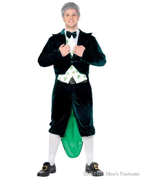 Mens Deluxe Leprechaun Adult Costume 3 Mens Deluxe Leprechaun Adult Costume