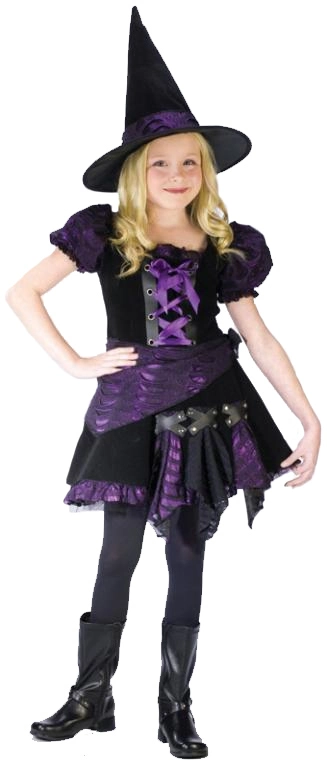 Witch Purple Punk Child Costume 3 Witch Purple Punk Child Costume