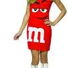 Red M&M Tank Dress Costume 1 Red M&M Tank Dress Costume -Mens Costumes Sales Store gc4038