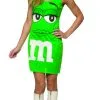Green M&M Tank Dress Costume 1 Green M&M Tank Dress Costume -Mens Costumes Sales Store gc4042
