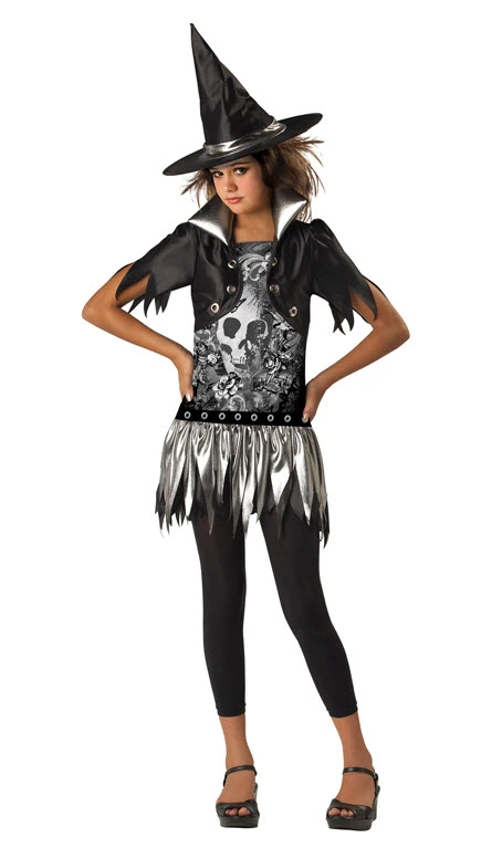 Gothic Witch Tween Costume 3 Gothic Witch Tween Costume